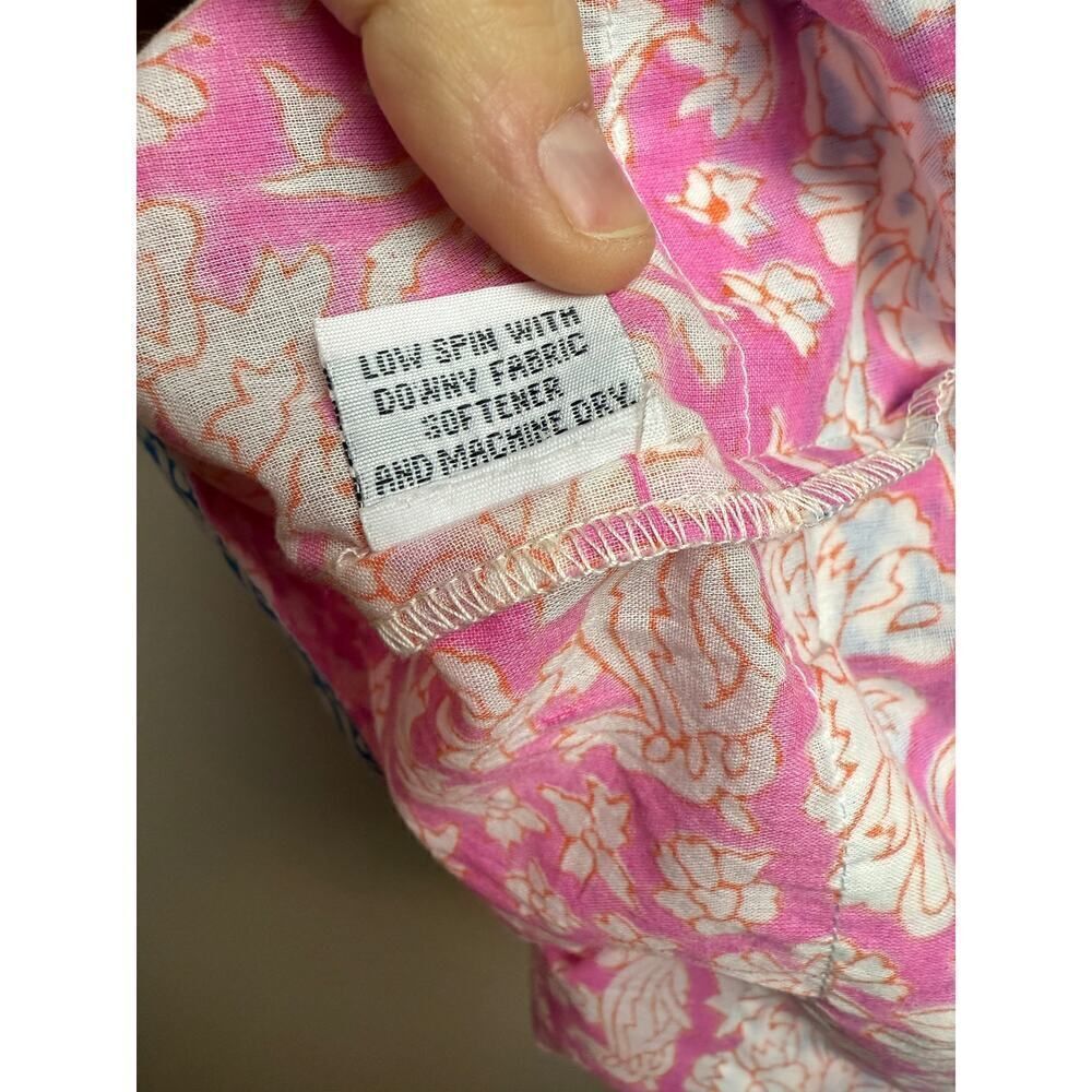 SZ Blockprints Eva Pink Pineapple Jaipur Dress NWT Sz. S - Picture 9 of 9